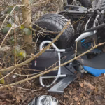 Unfallstelle auf der Rohrerstrasse in Buchs AG nach dem toedlichen Quadunfall